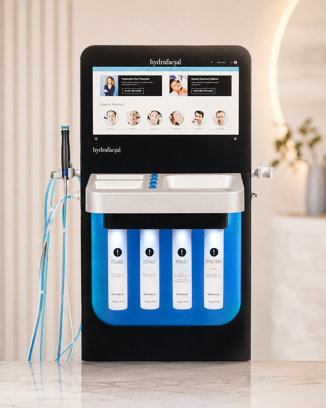 Professioneel HydraFacial apparaat bij Huidkliniek Dermacare